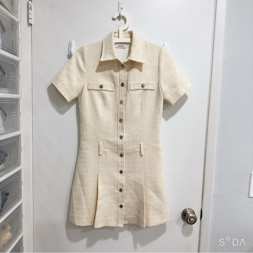 Sandro NWT Button-Up Dress - Picture 4 of 8